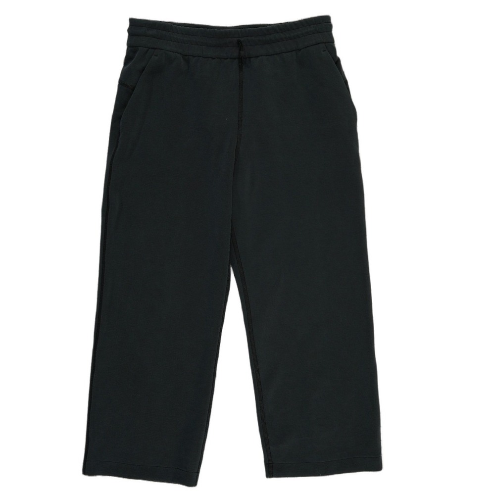 Lululemon Softstreme Straight Leg Crop Pants Women's Size 8 Black High Rise